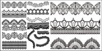Grace lace pattern vector material