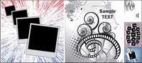 Photo film theme vector material