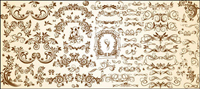 Very useful set of European pattern vector material