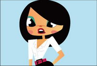 Vector Cartoon Women Workplace