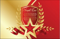 Red five-pointed star Bookmarks 03