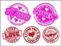 LOVE badge Vector