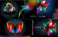 Colorful patterns and lines vector material