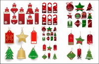 Christmas sales of discount label vector