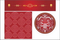 Chinese style pattern vector