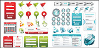 Web design commonly used elements vector