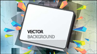 Gorgeous three-dimensional vector illustration background material -1