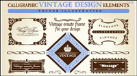 European vintage lace pattern vector material