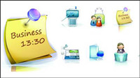 Business exquisite 3D vector material -2