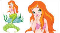 Cartoon Mermaid 01 - vector