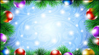 Beautiful Christmas decoration background 04 - vector