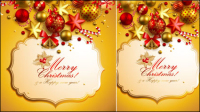 Christmas elements background 03 - vector material