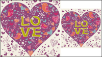 Valentine illustrator 05 - vector material