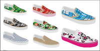 Canvas shoes, shoes vector
