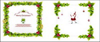 Christmas wreath Vector Borders