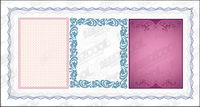 Practical lace border vector material-3