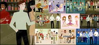 Modern men and women illustration Series-2