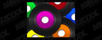 Color picture disc vinyl material