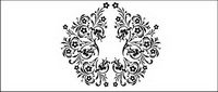 Black-and-white pattern vector