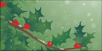 Holly tree vector material