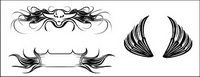 Vector material elements of the trend wings