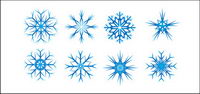 Christmas snowflakes vector material