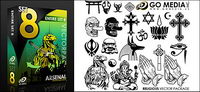 Go Media produced vector material (set8) - religion