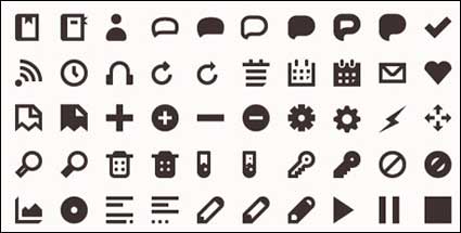 More than 120 practical small icon vector material