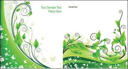 Vector green rattan plant material