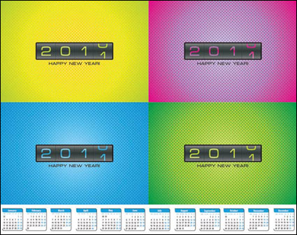 Scroll calendar cards vector