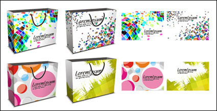 colorful shopping bags Vector