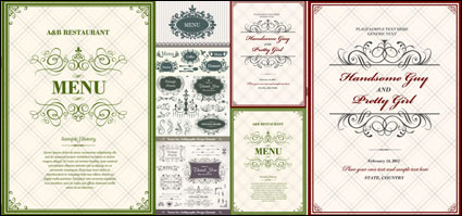 Classic pattern border Vector