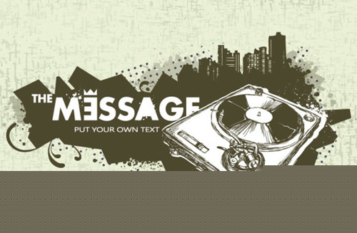 Playing disc player vector material