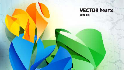 Gorgeous three-dimensional background vector material -4