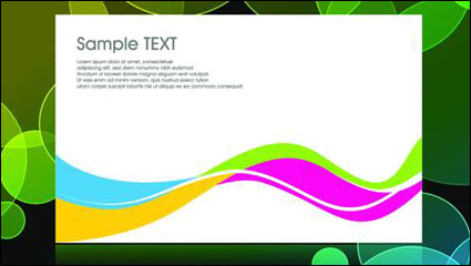 The black background of the colorful pattern vector material -3