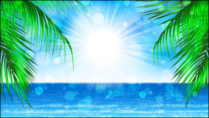 Beautiful coastal scenery - vector