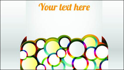 Clip style text template vector -3