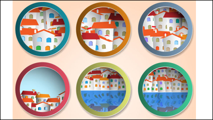 Round border 03 - vector material