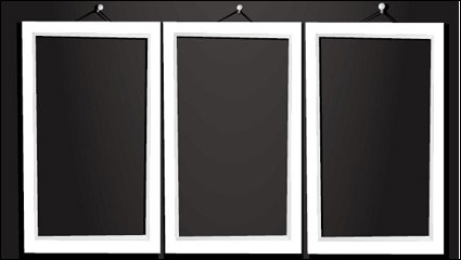 Vintage wood frame 02 - vector material