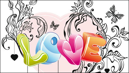 Cute Valentine 02 - vector material