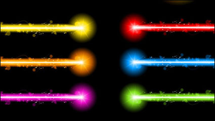 Gorgeous neon special effects 01 - vector material