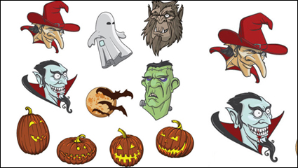 Halloween material - vector
