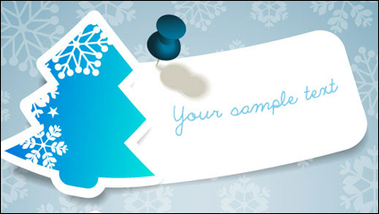 Christmas snowflake stickers - vector