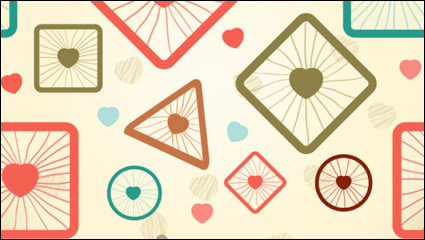 Cartoon pattern background 03 - vector material