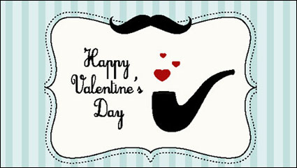 Cartoon Valentine illustrator 04 - vector material