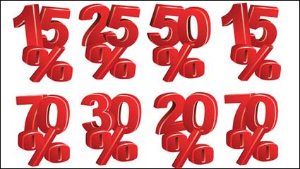 Three-dimensional figures - vector material