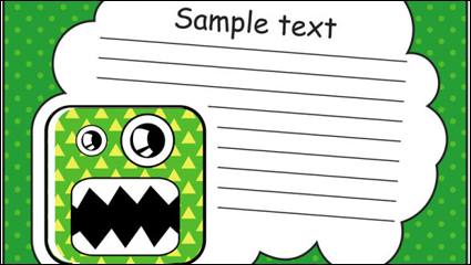 Background 04 - vector material cartoon sticker