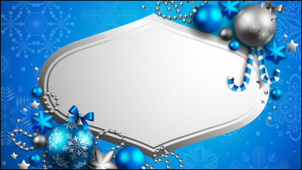 Beautiful Christmas background 04 - vector material