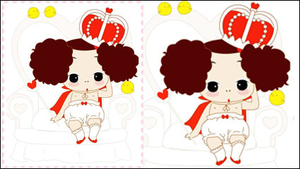 ddung confused doll vector material
