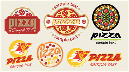 Cartoon pizza 01 - vector material